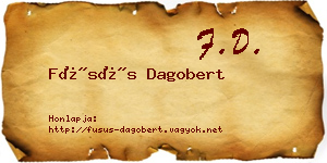 Füsüs Dagobert névjegykártya